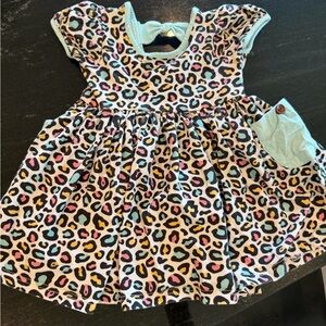 Swoon Baby Leopard Print Dress with Pocket